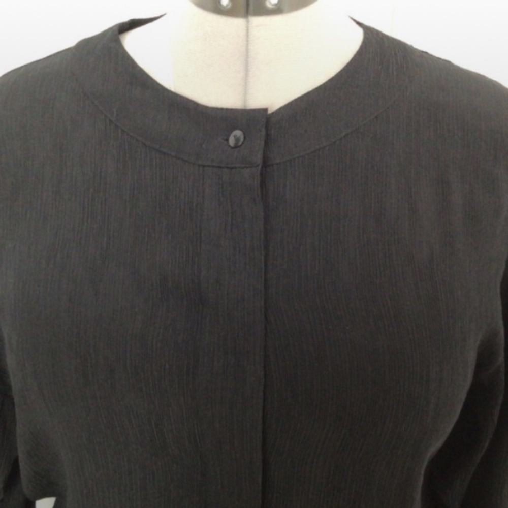 Vintage SilkTime Long Sleeve Round neck Button Down Blouse